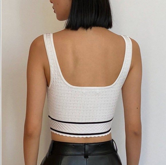 Sculpt Knit Button Tank - Picture 2 of 6